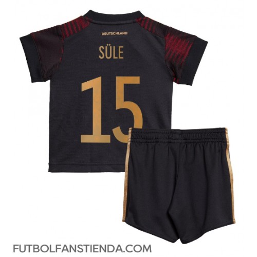 Alemania Niklas Sule #15 Segunda Equipación Niños Mundial 2022 Manga Corta (+ Pantalones cortos)